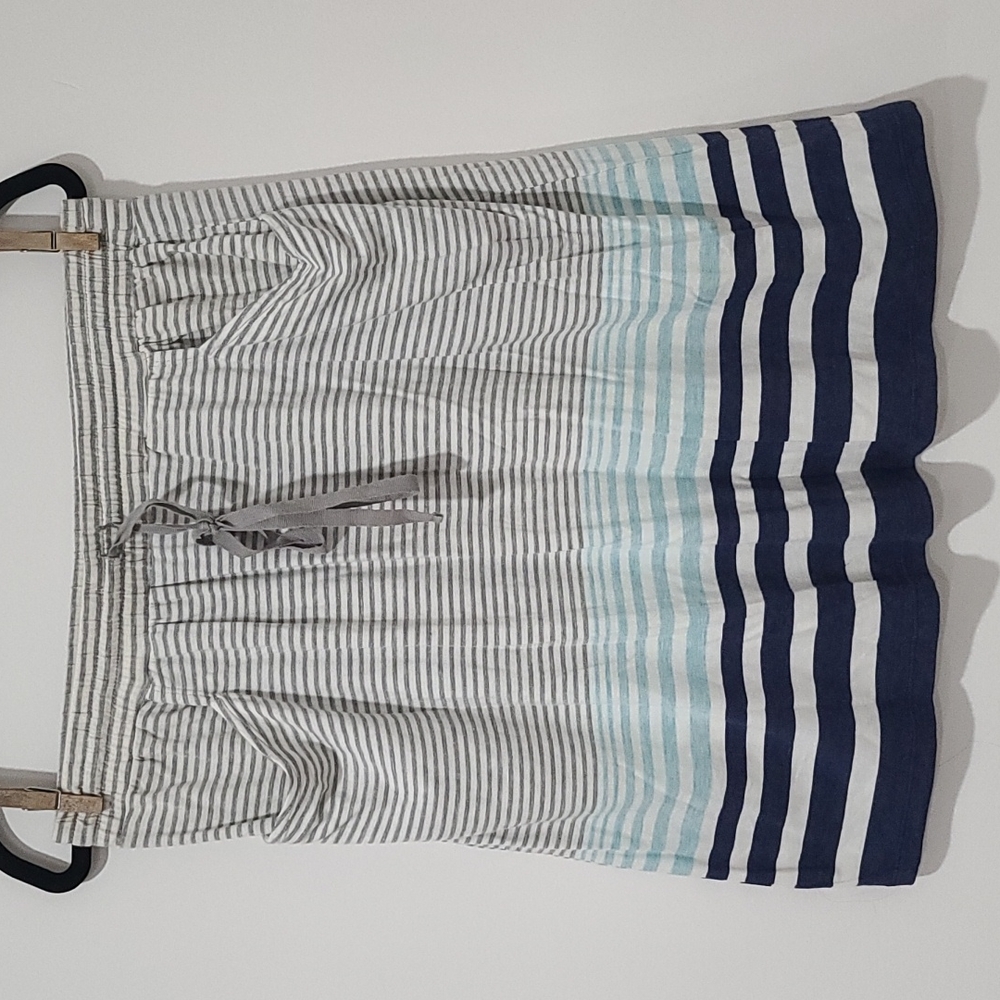 Grey, blue and cream skirt